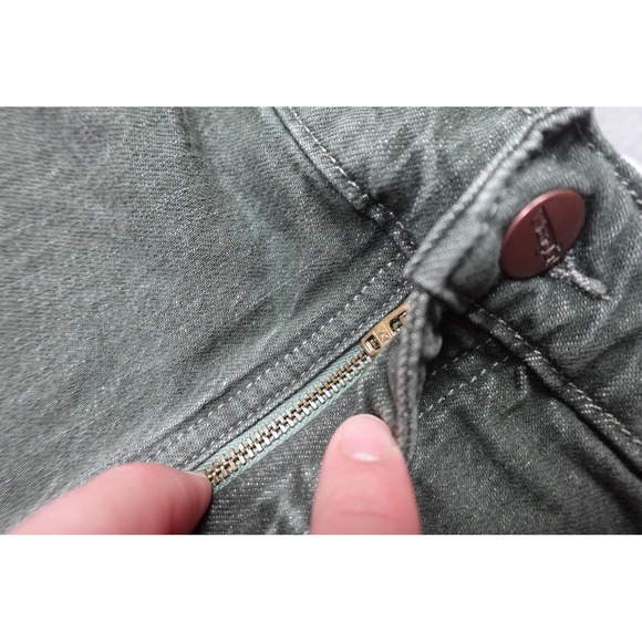 Wrangler Carpenter Jeans Mens 38x32 Green Dark Wash Denim Relaxed Straight Leg - Picture 9 of 12